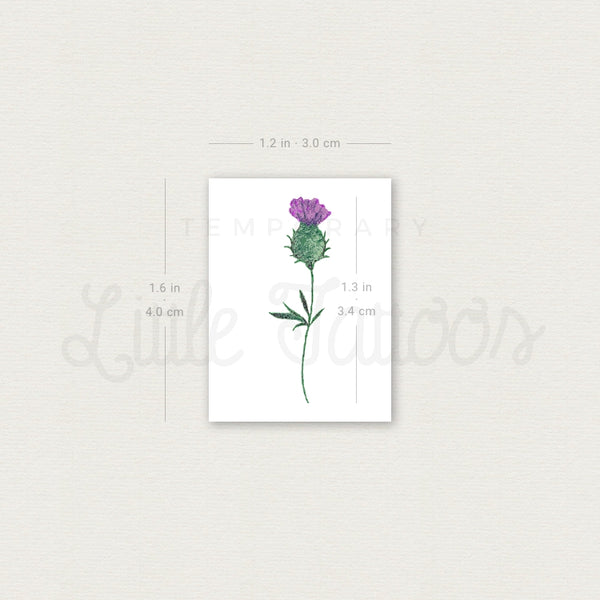 Thistle Temporary Tattoo - Set of 3