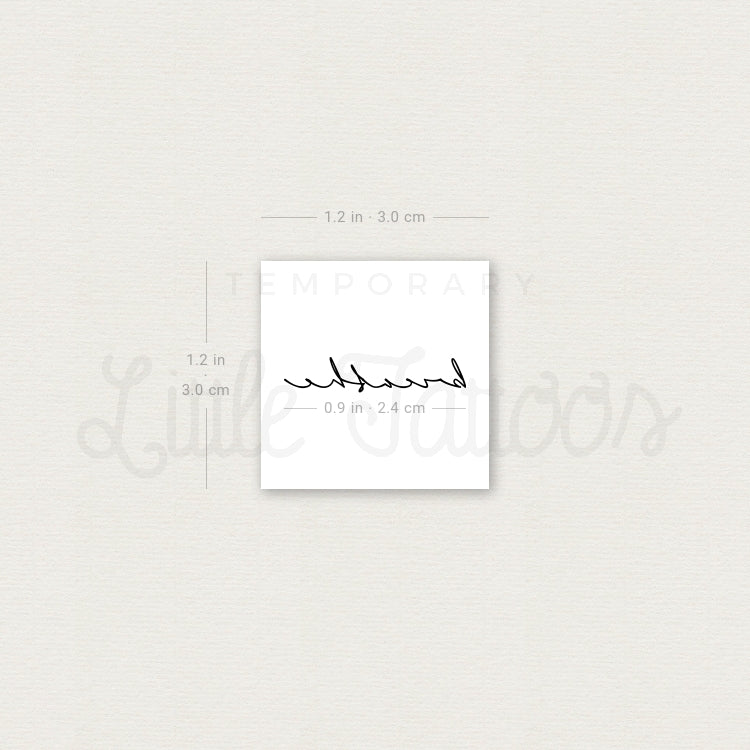 Little Breathe Temporary Tattoo - Set of 3