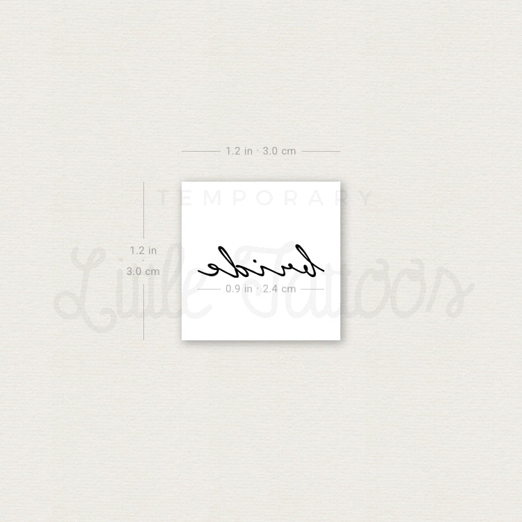 Bride Temporary Tattoo - Set of 3