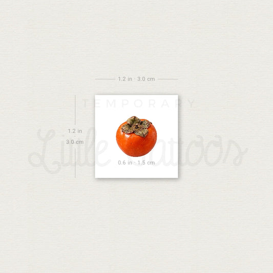 Little Persimmon Temporary Tattoo - Set of 3