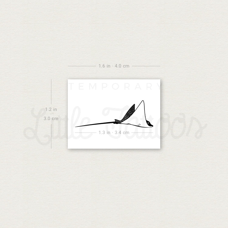Spotted Eagle Ray Temporary Tattoo - Set of 3