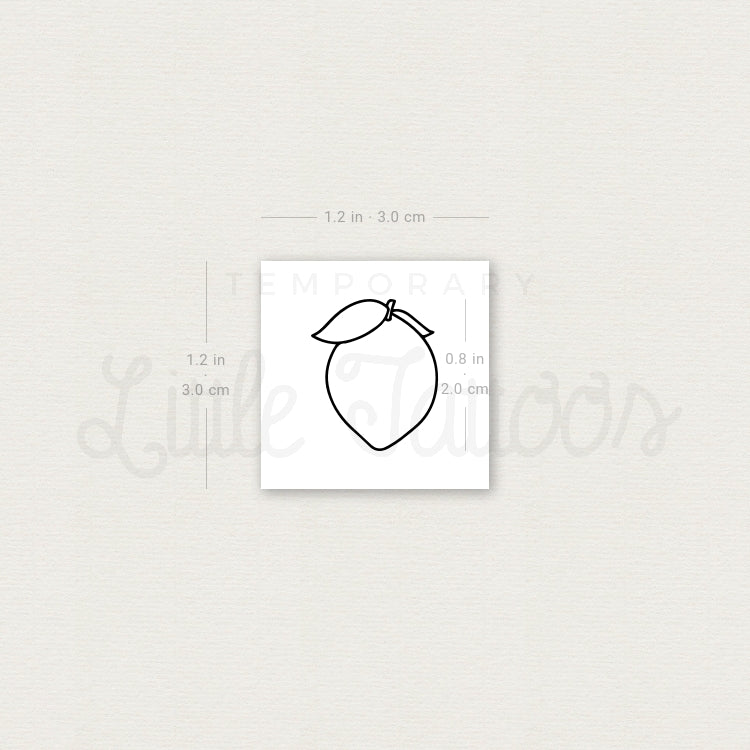 Lemon Temporary Tattoo - Set of 3