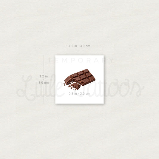 Chocolate Temporary Tattoo - Set of 3