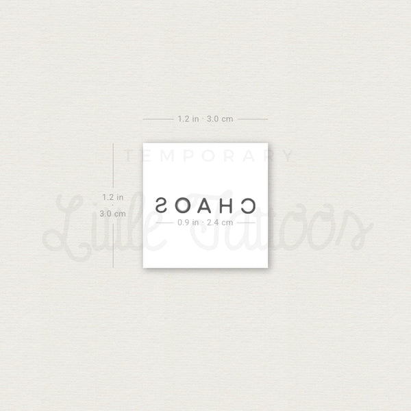 Chaos By Stefano Mazza Temporary Tattoo - Set of 3