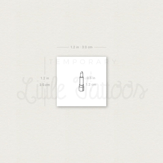 Fine Line Lipstick Temporary Tattoo - Set of 3
