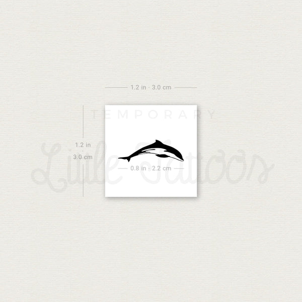 Little Dolphin Temporary Tattoo - Set of 3