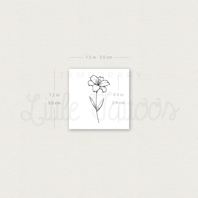 Lily Temporary Tattoo - Set of 3