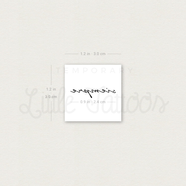 Siempre Temporary Tattoo - Set of 3