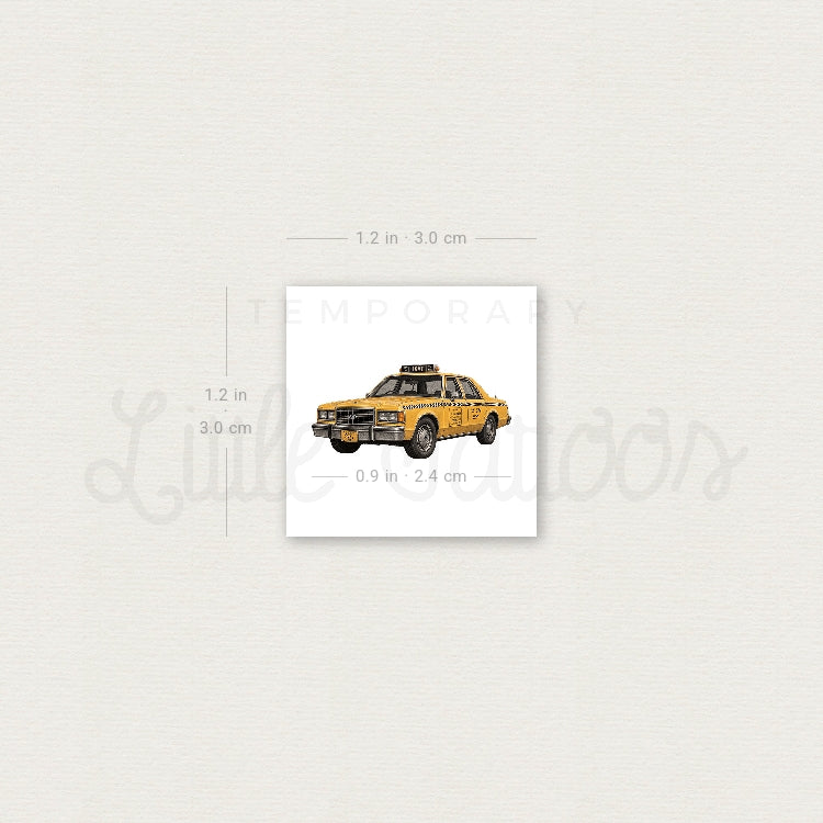 NYC Taxi Temporary Tattoo - Set of 3