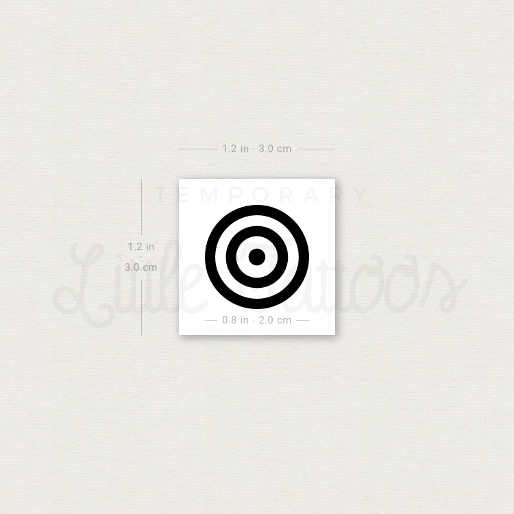Target Temporary Tattoo - Set of 3
