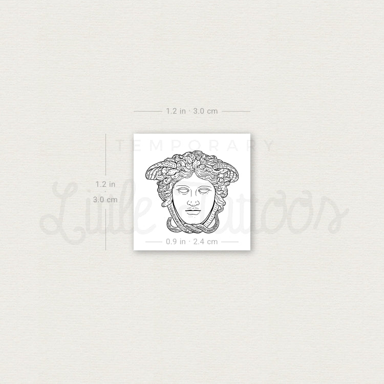 Medusa Rondanini Temporary Tattoo - Set of 3