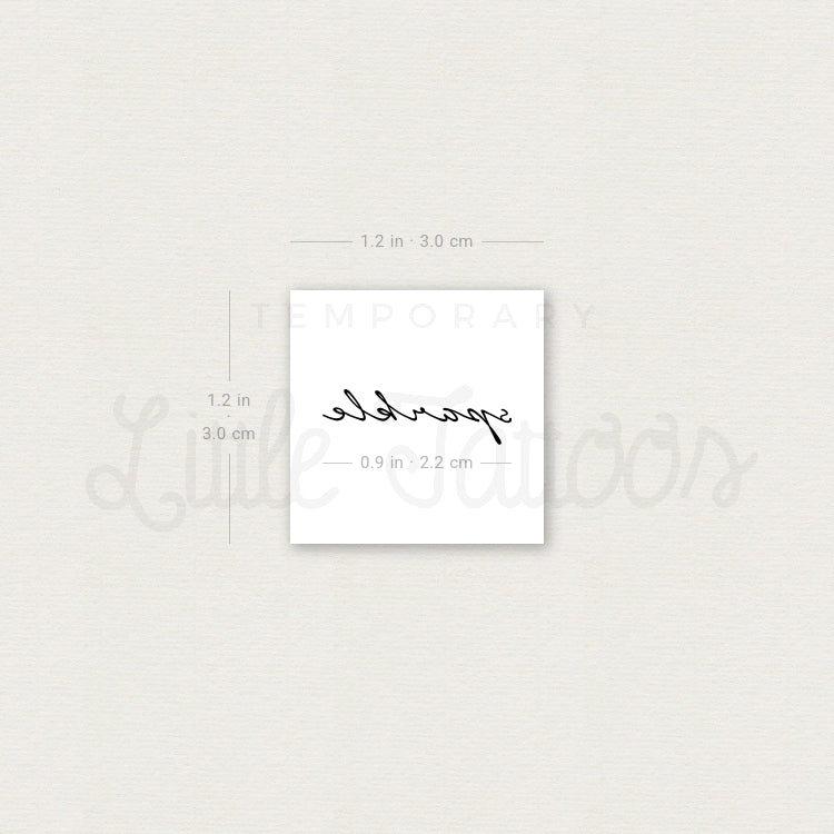 Sparkle Temporary Tattoo - Set of 3