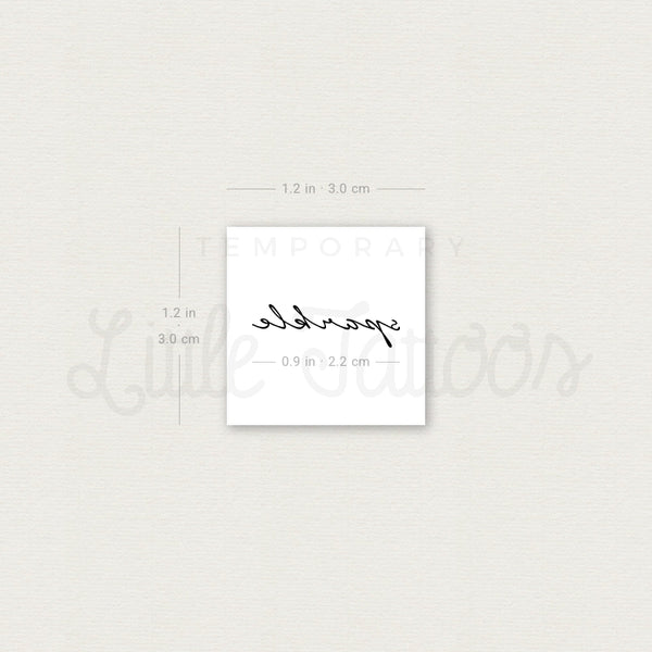 Sparkle Temporary Tattoo - Set of 3