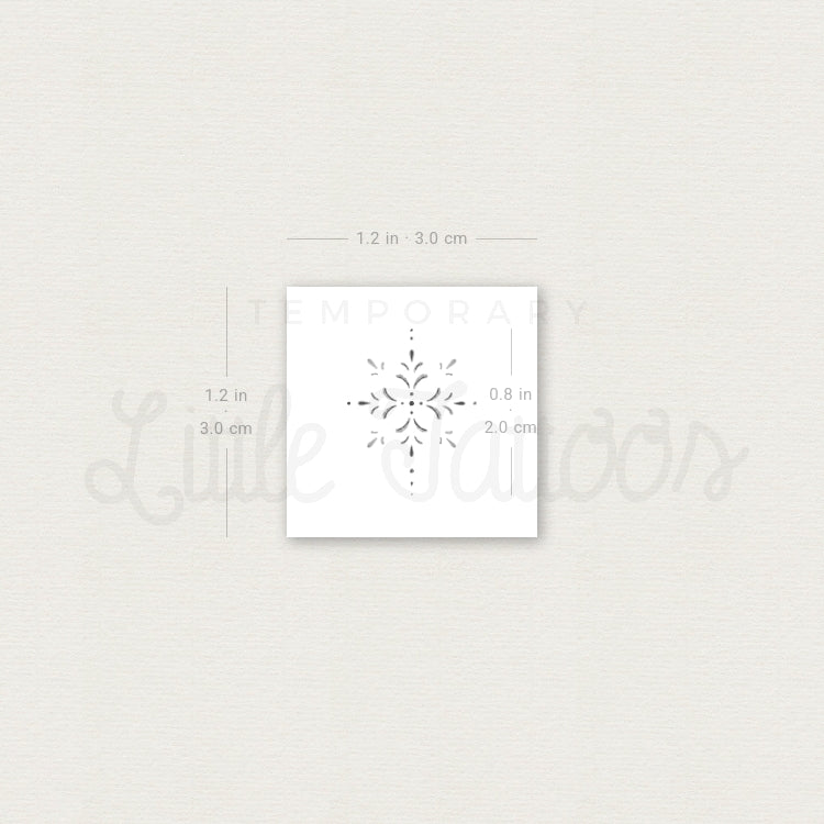 Small Ornament Temporary Tattoo By Stefano Mazza - Set of 3