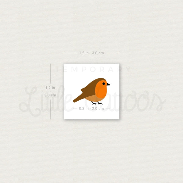 Robin Temporary Tattoo - Set of 3