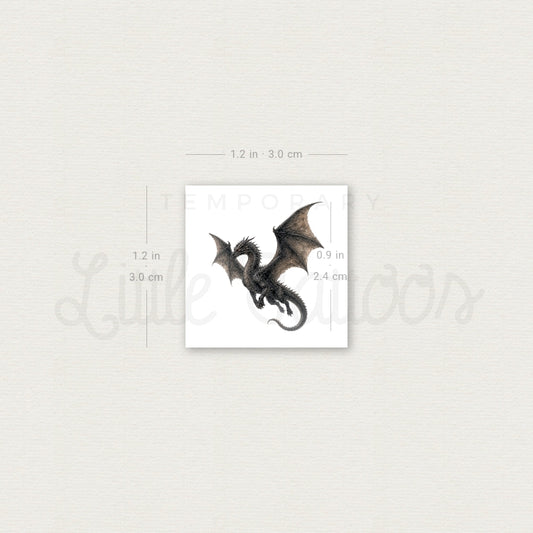 Flying Dragon Temporary Tattoo - Set of 3