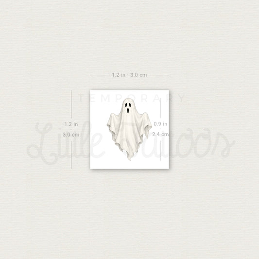 Realistic Ghost Temporary Tattoo - Set of 3