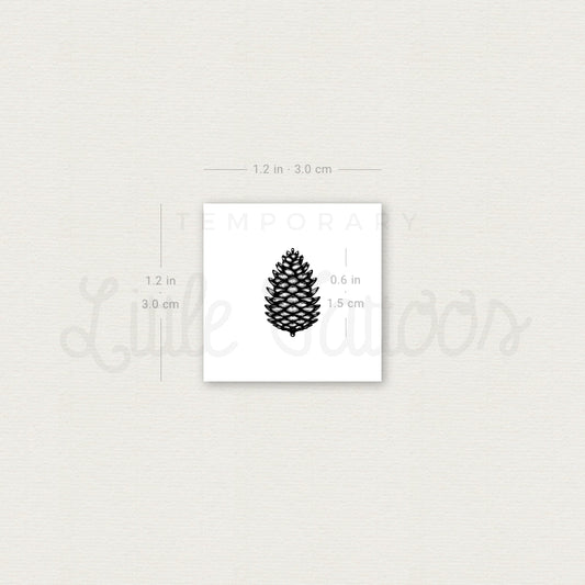 Tatuaje temporal de piña - Juego de 3