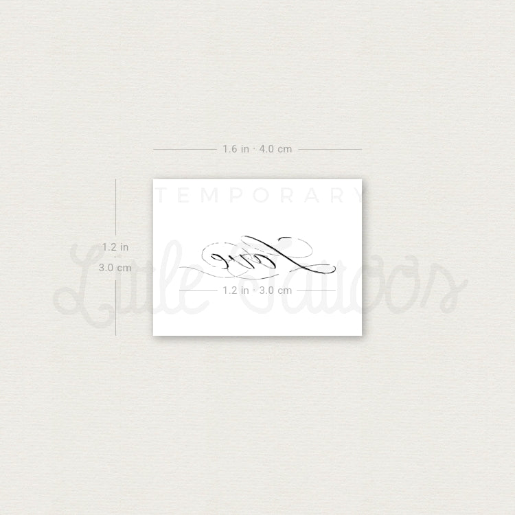 Love Temporary Tattoo By Stefano Mazza - Set of 3
