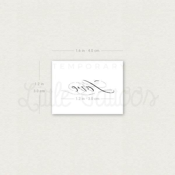 Love Temporary Tattoo By Stefano Mazza - Set of 3
