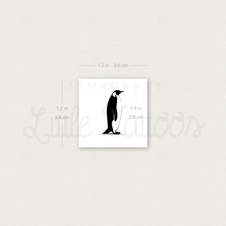 Walking Penguin Temporary Tattoo - Set of 3