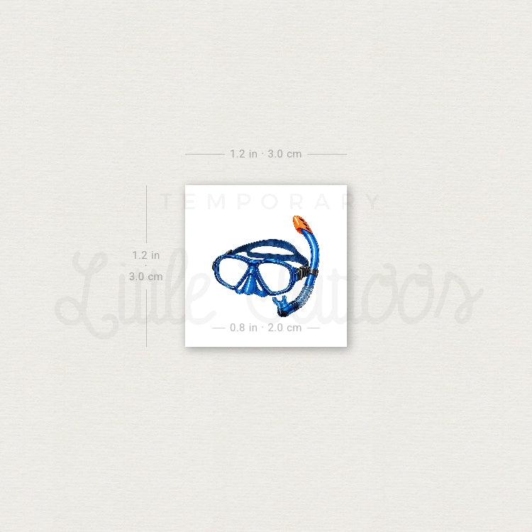 Snorkel Mark Temporary Tattoo - Set of 3