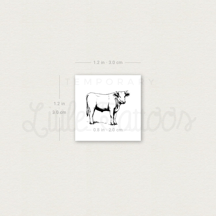 Ox Temporary Tattoo - Set of 3