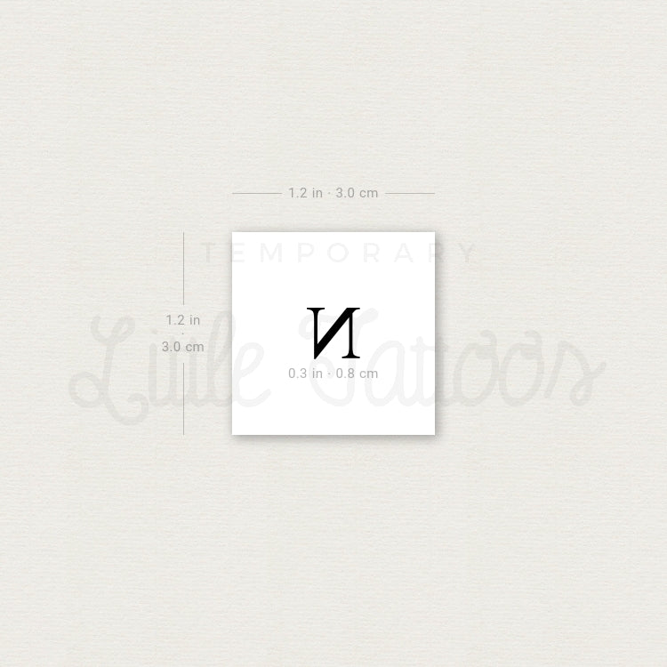 Uppercase Nu Temporary Tattoo - Set of 3