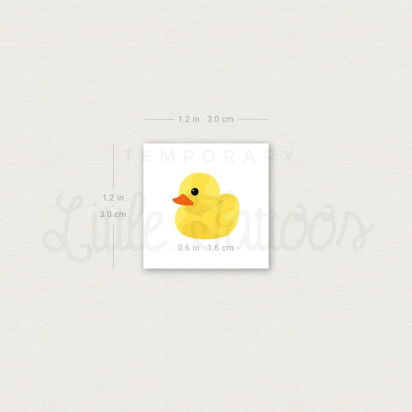 Bath Ducky Temporary Tattoo - Set of 3