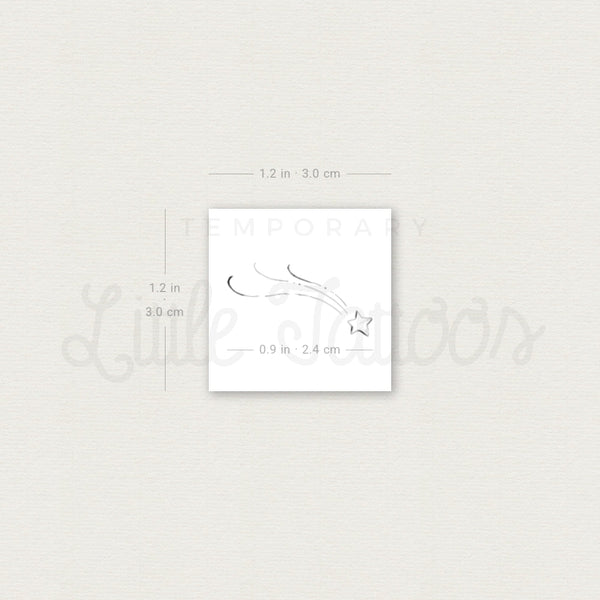 Shooting Star By Stefano Mazza Temporary Tattoo - Set of 3