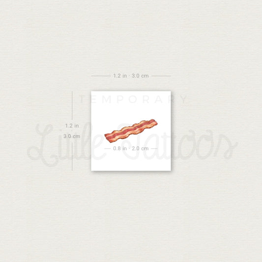 Bacon Temporary Tattoo - Set of 3