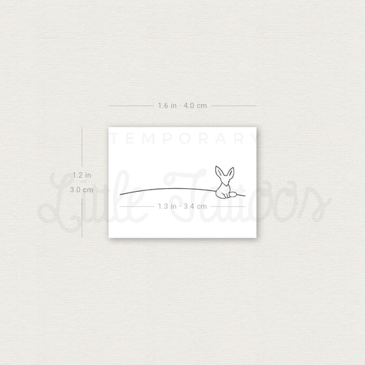 Prince Fox Temporary Tattoo - Set of 3