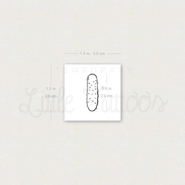 Pickle Temporary Tattoo - Set of 3