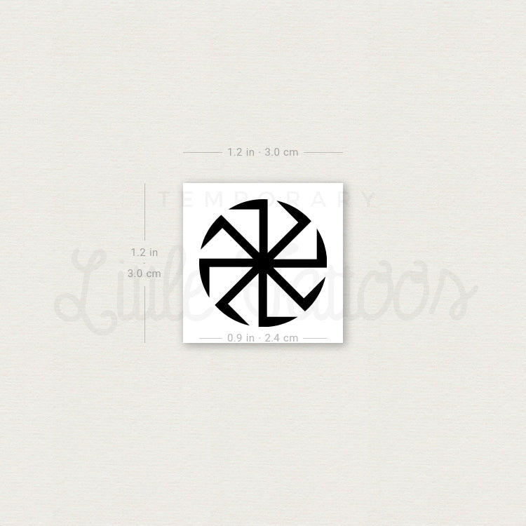 Kolovrat Temporary Tattoo - Set of 3