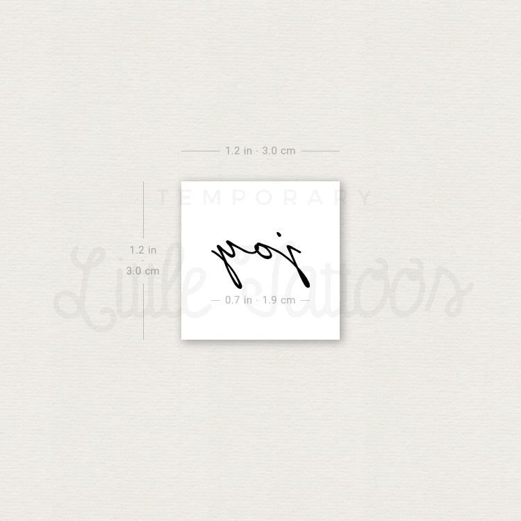 Joy Temporary Tattoo - Set of 3