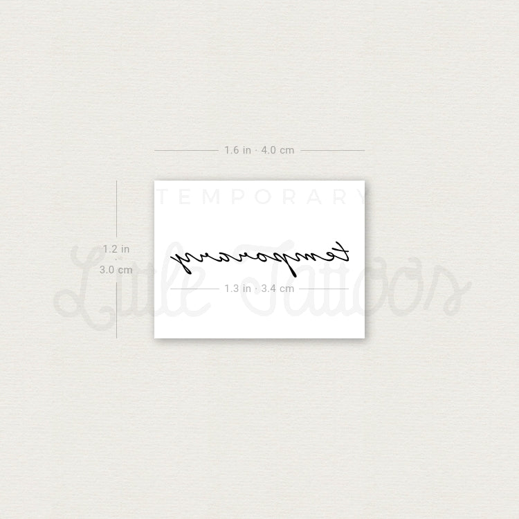 Temporary Temporary Tattoo - Set of 3