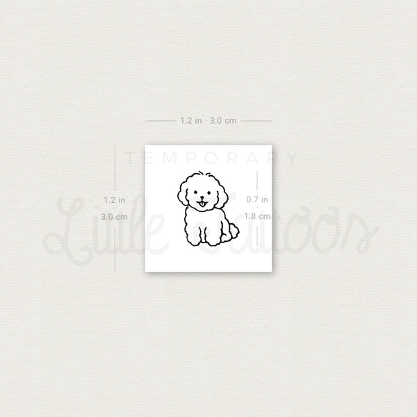 Maltipoo Temporary Tattoo - Set of 3