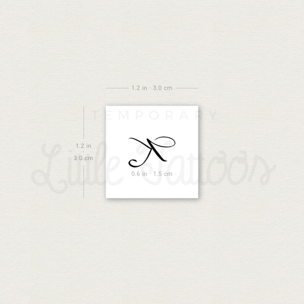 Little K Script Temporary Tattoo - Set of 3