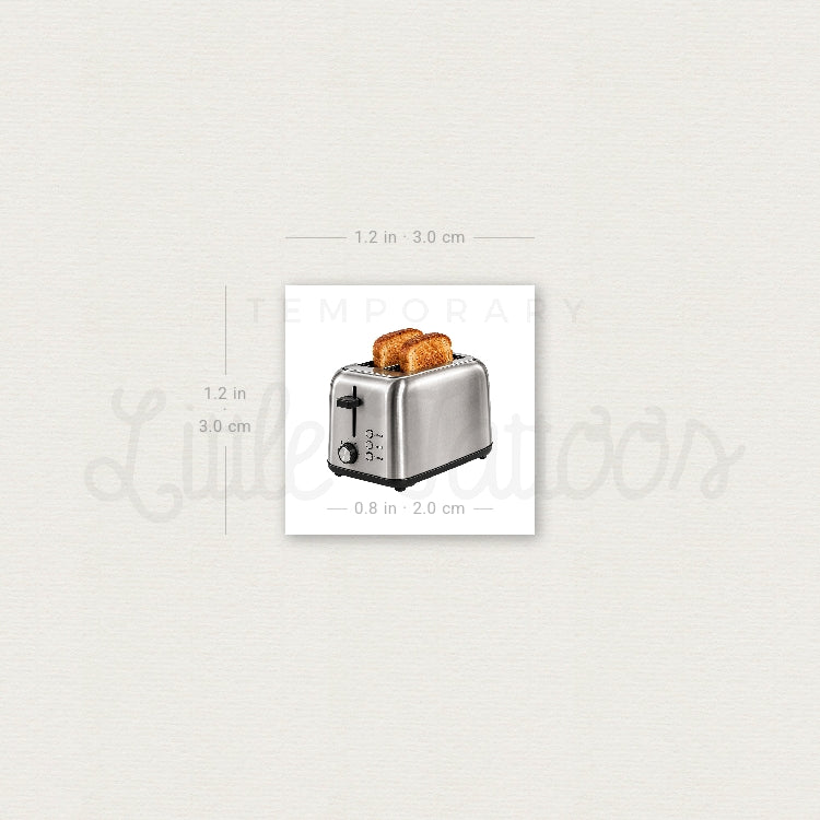 Toaster Temporary Tattoo - Set of 3