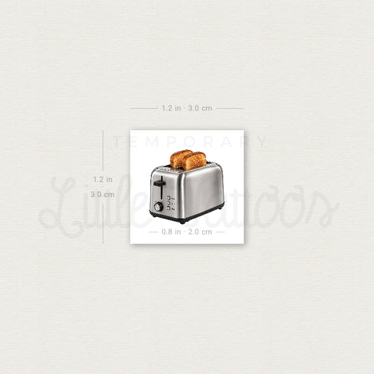 Toaster Temporary Tattoo - Set of 3