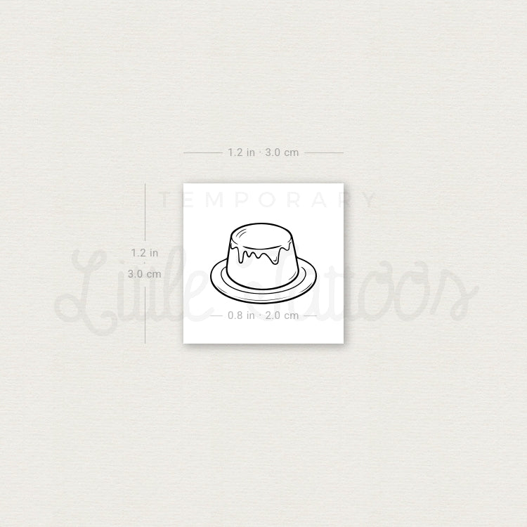 Creme Caramel Temporary Tattoo - Set of 3