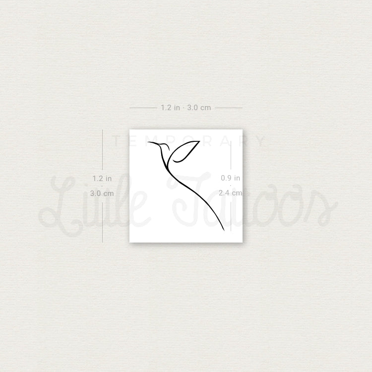 Tatuaje temporal de sílfide minimalista - Juego de 3