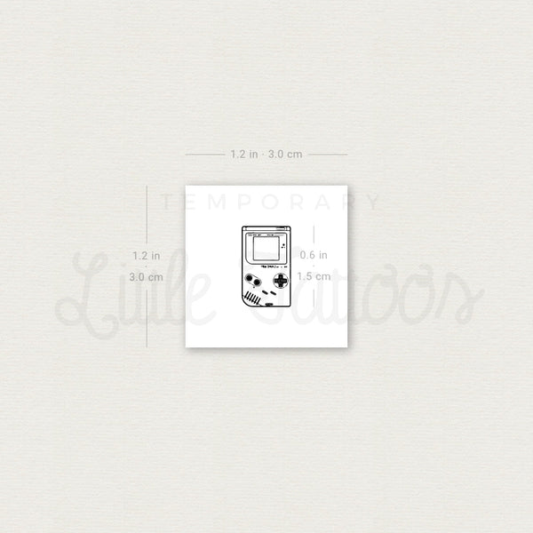 Little Game Boy Temporary Tattoo - Set of 3