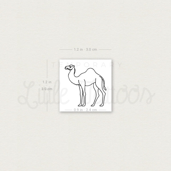 Camel Temporary Tattoo - Set of 3