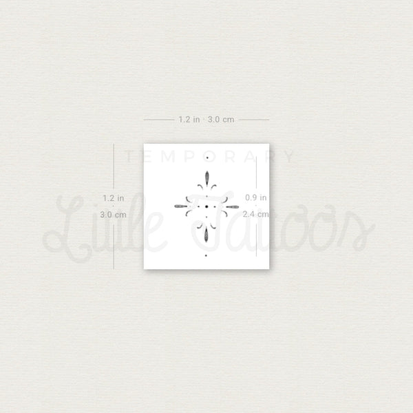 Little Ornament By Stefano Mazza Temporary Tattoo - Set of 3
