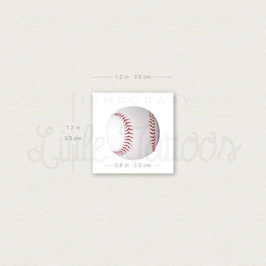 Baseball Temporary Tattoo - Set of 3
