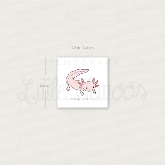 Axolotl Temporary Tattoo - Set of 3
