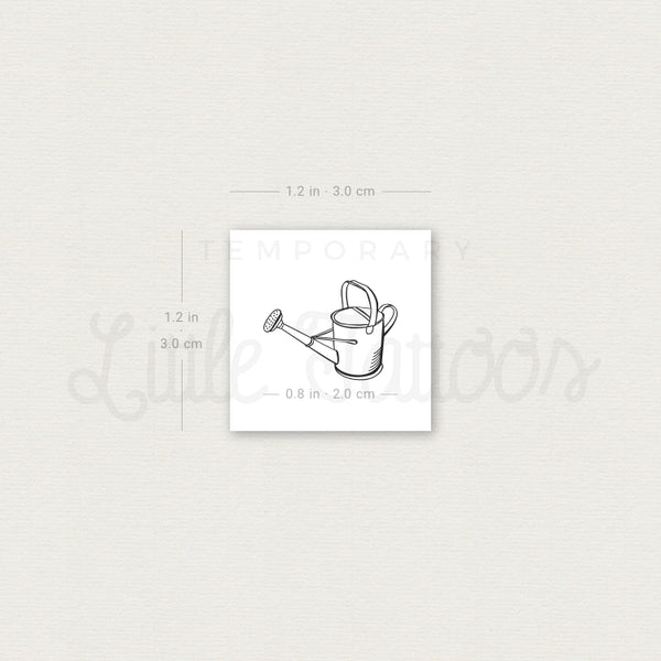 Watering Can Temporary Tattoo - Set of 3