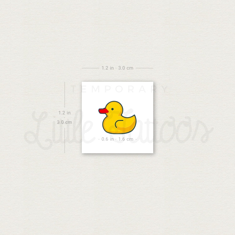 Rubber Duck Temporary Tattoo - Set of 3