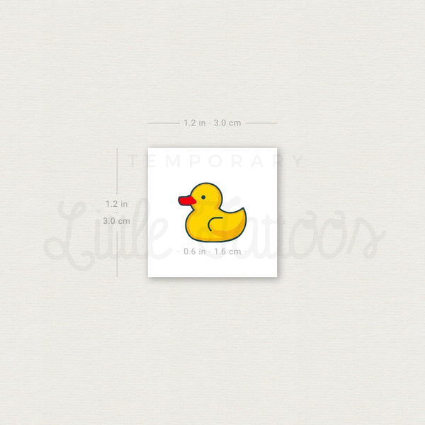 Rubber Duck Temporary Tattoo - Set of 3